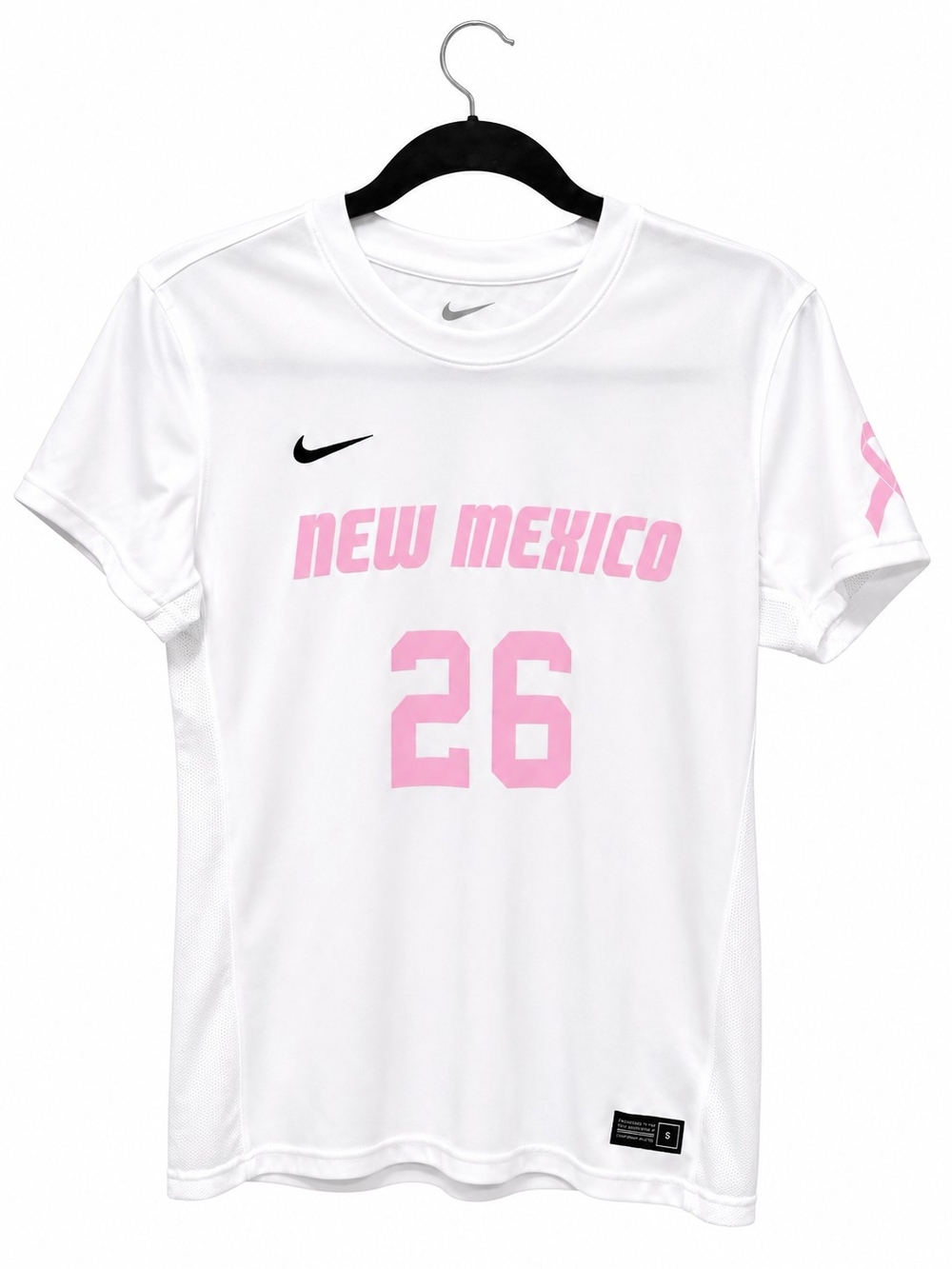Nike Team New Mexico #26 Pink Breast Cancer Awareness Jersey M